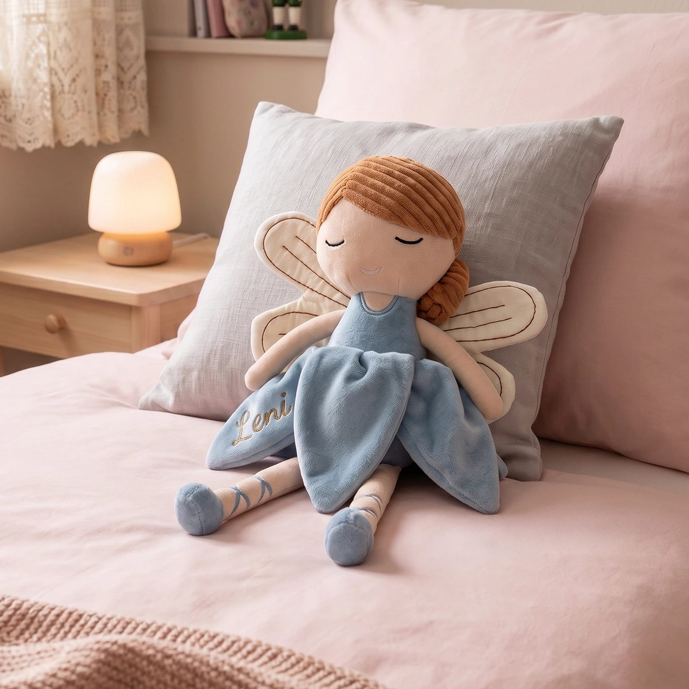 Personalisierte Kuschelpuppe "Fee"