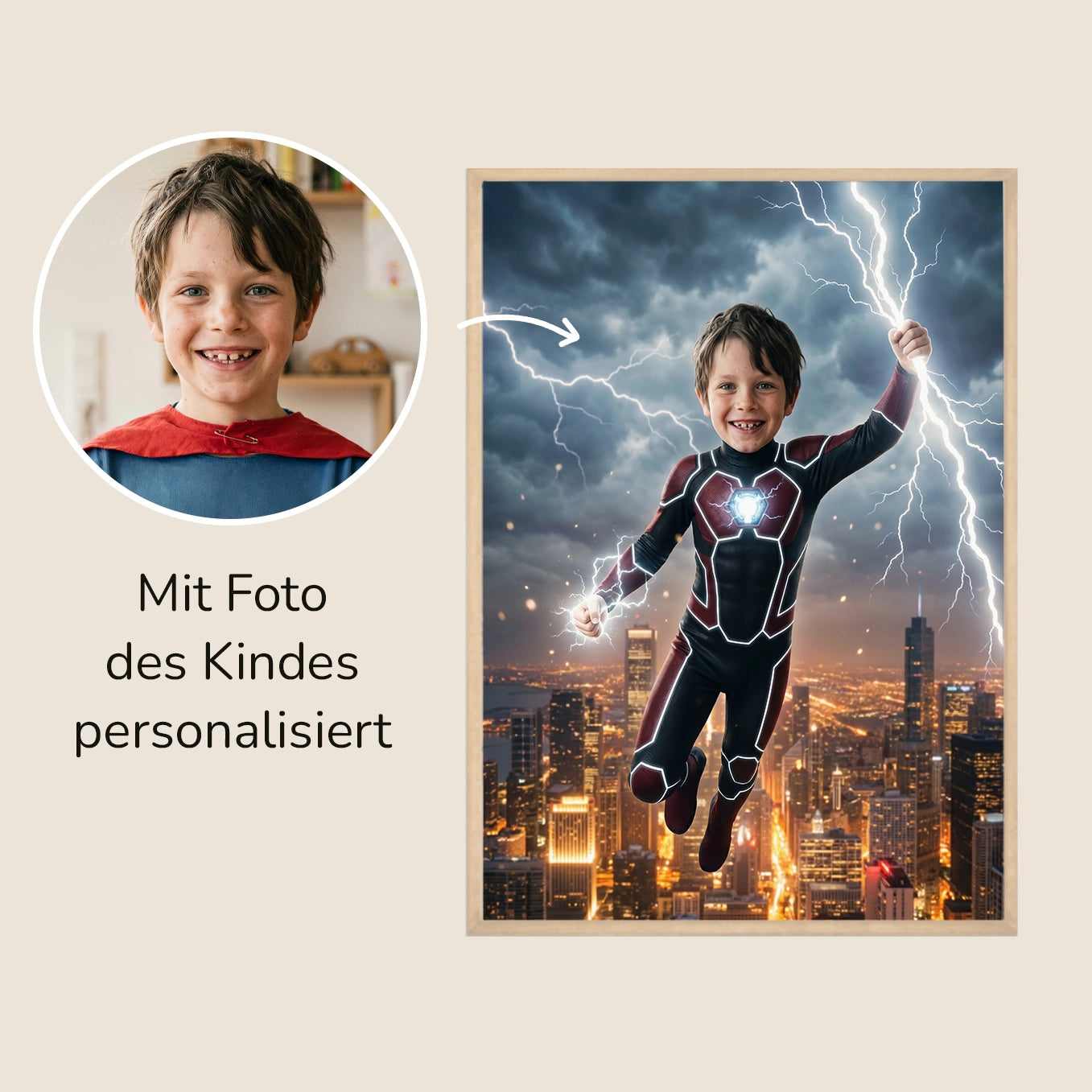 Personalisiertes Kinderposter "Strikeboy"