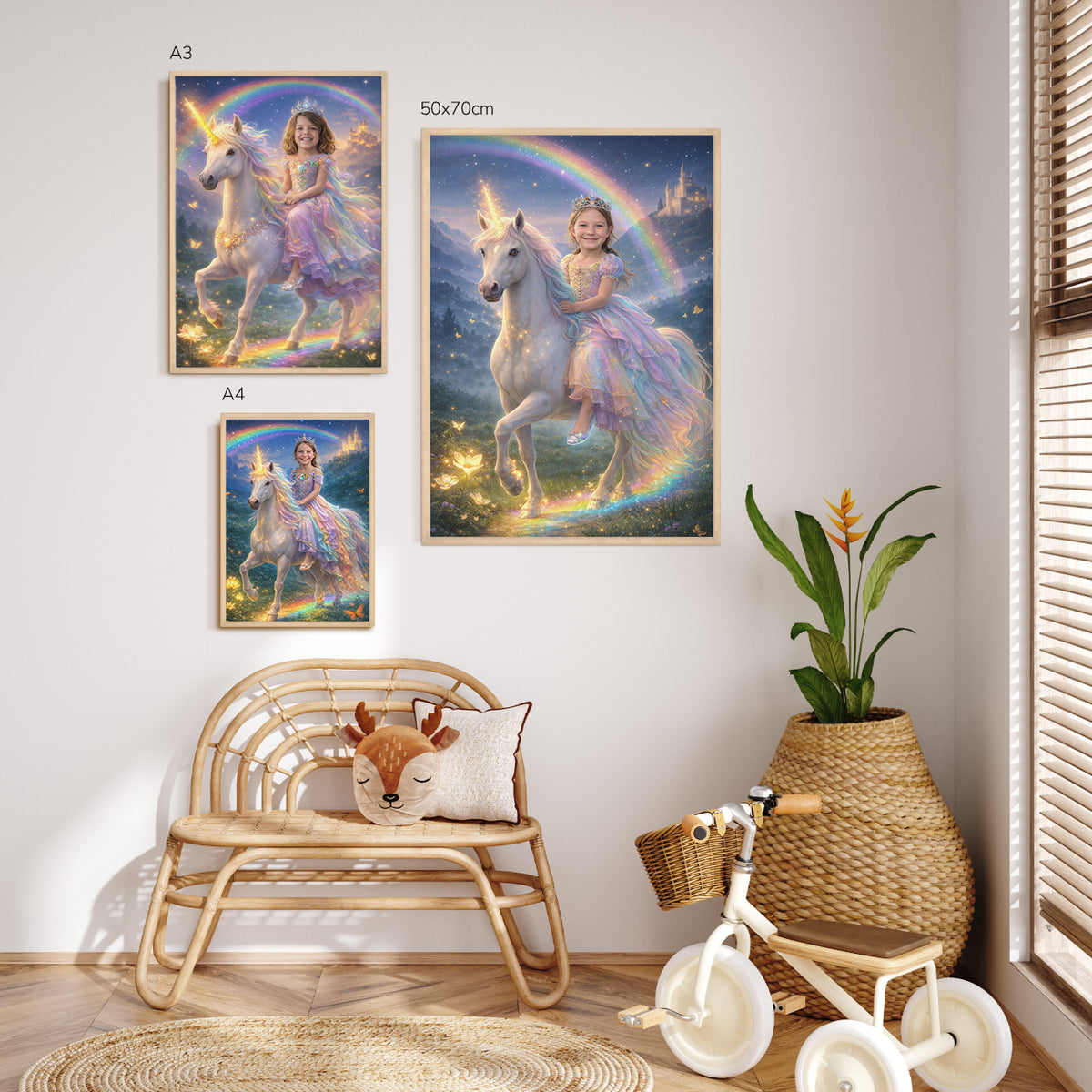 Personalisiertes Kinderposter "Prinzessin"