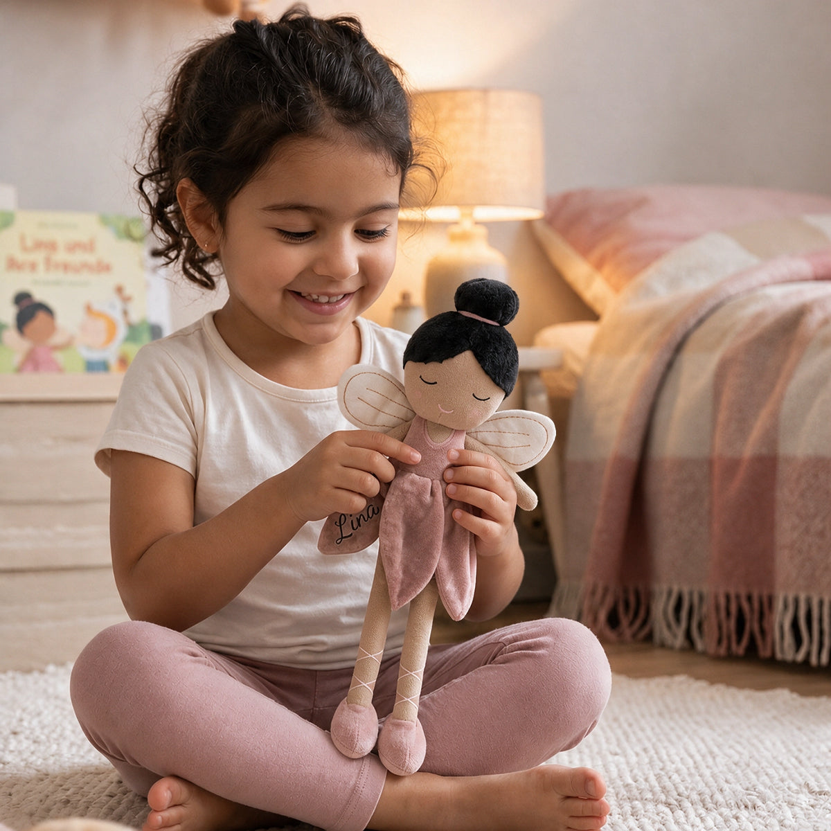 Personalisierte Kuschelpuppe "Fee"