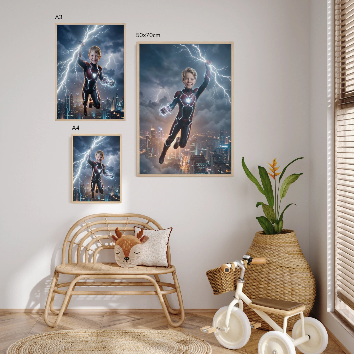 Personalisiertes Kinderposter "Strikeboy"