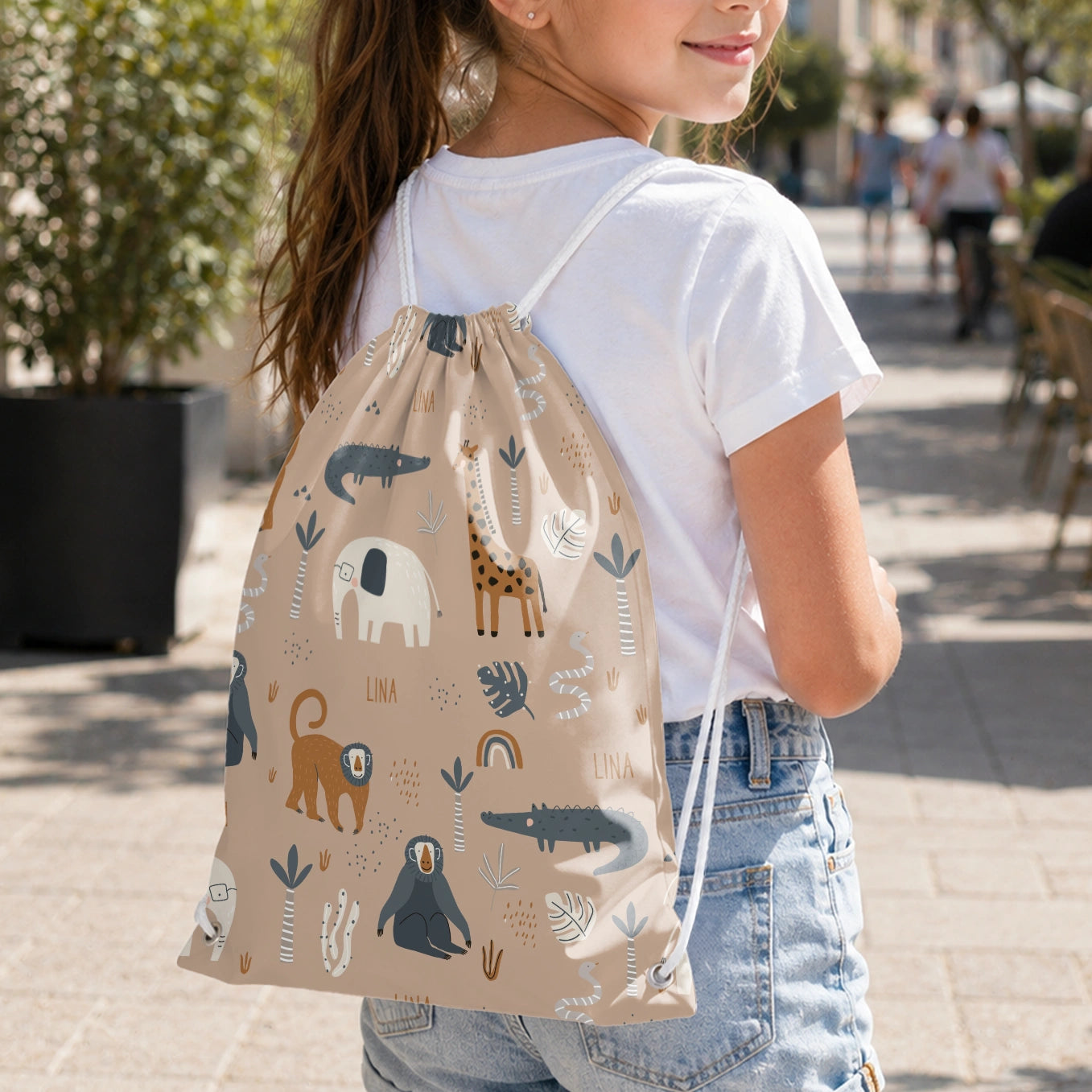 Personalisierter Turnbeutel "Savanne"