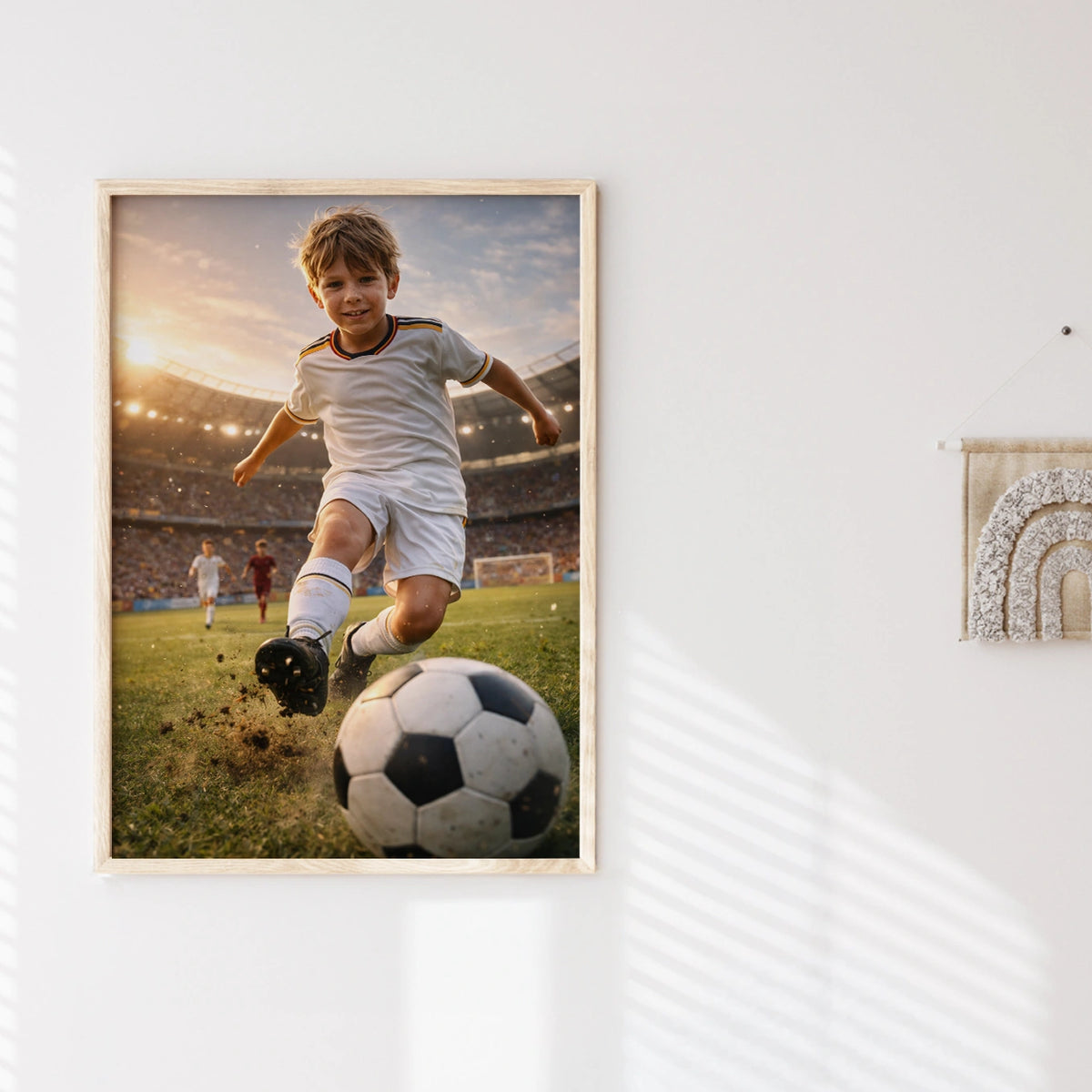 Personalisiertes Kinderposter "Fußball Star"