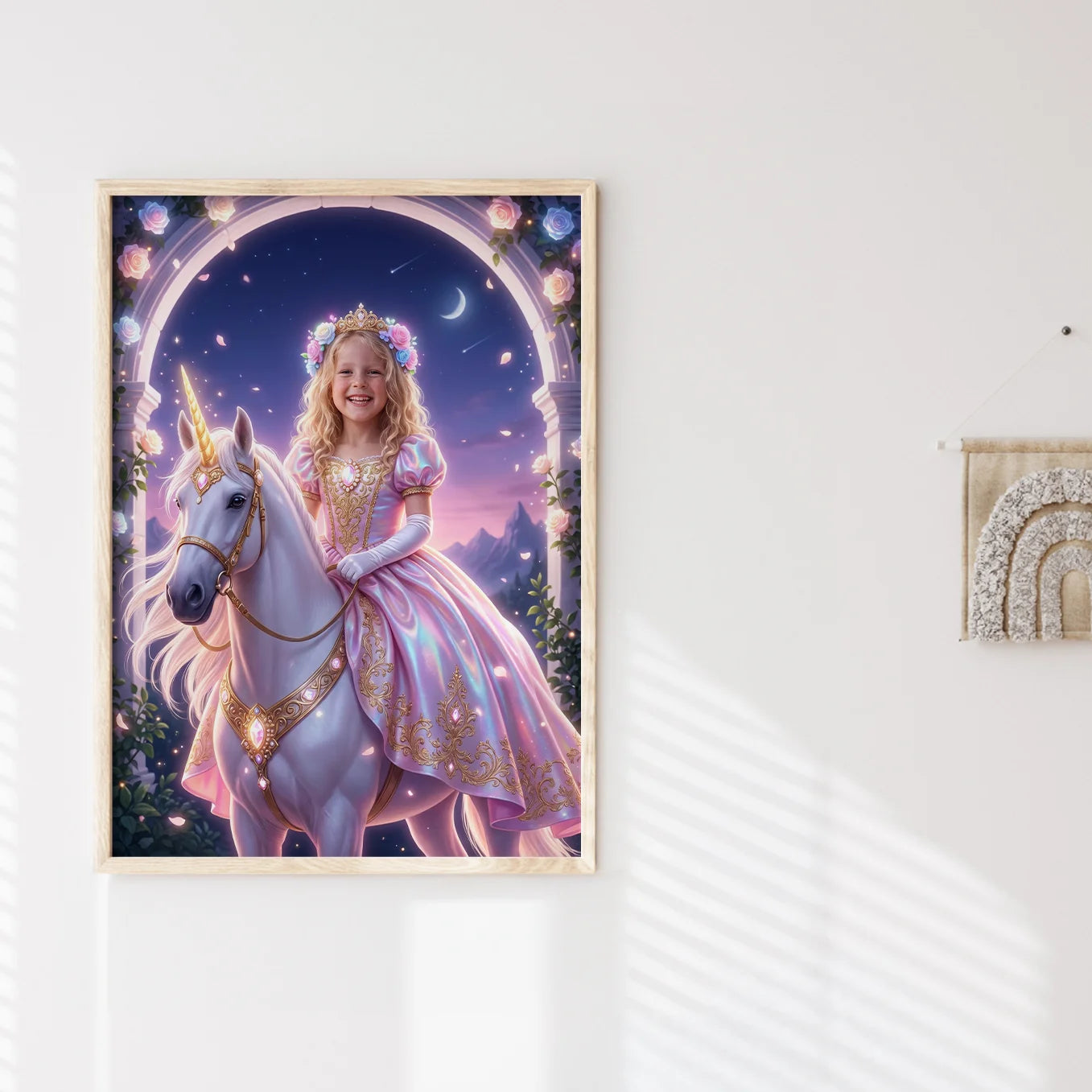 Personalisiertes Kinderposter "Einhorn Prinzessin"