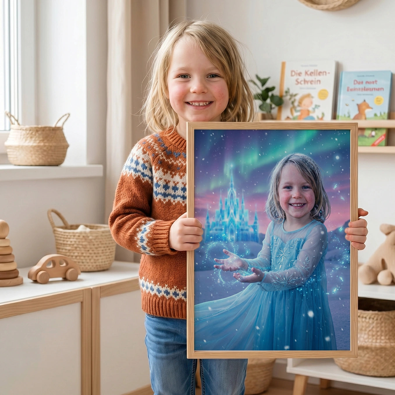 Personalisiertes Kinderposter "Eisprinzessin"