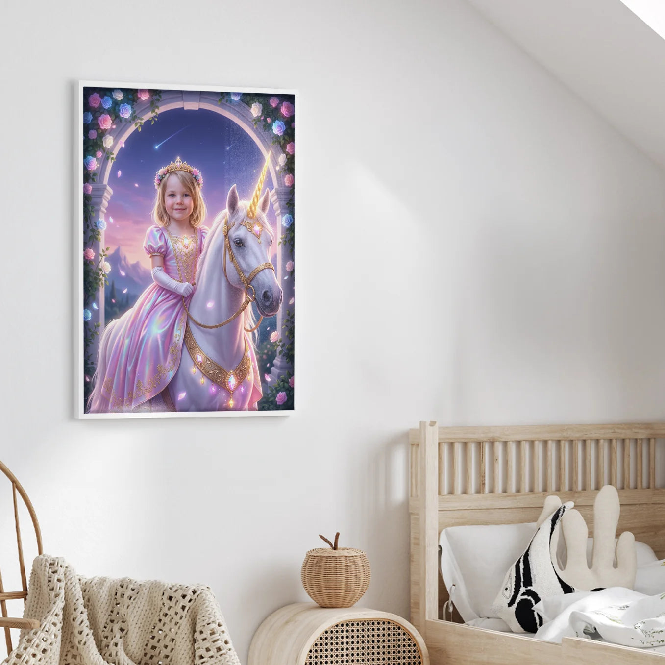 Personalisiertes Kinderposter "Einhorn Prinzessin"