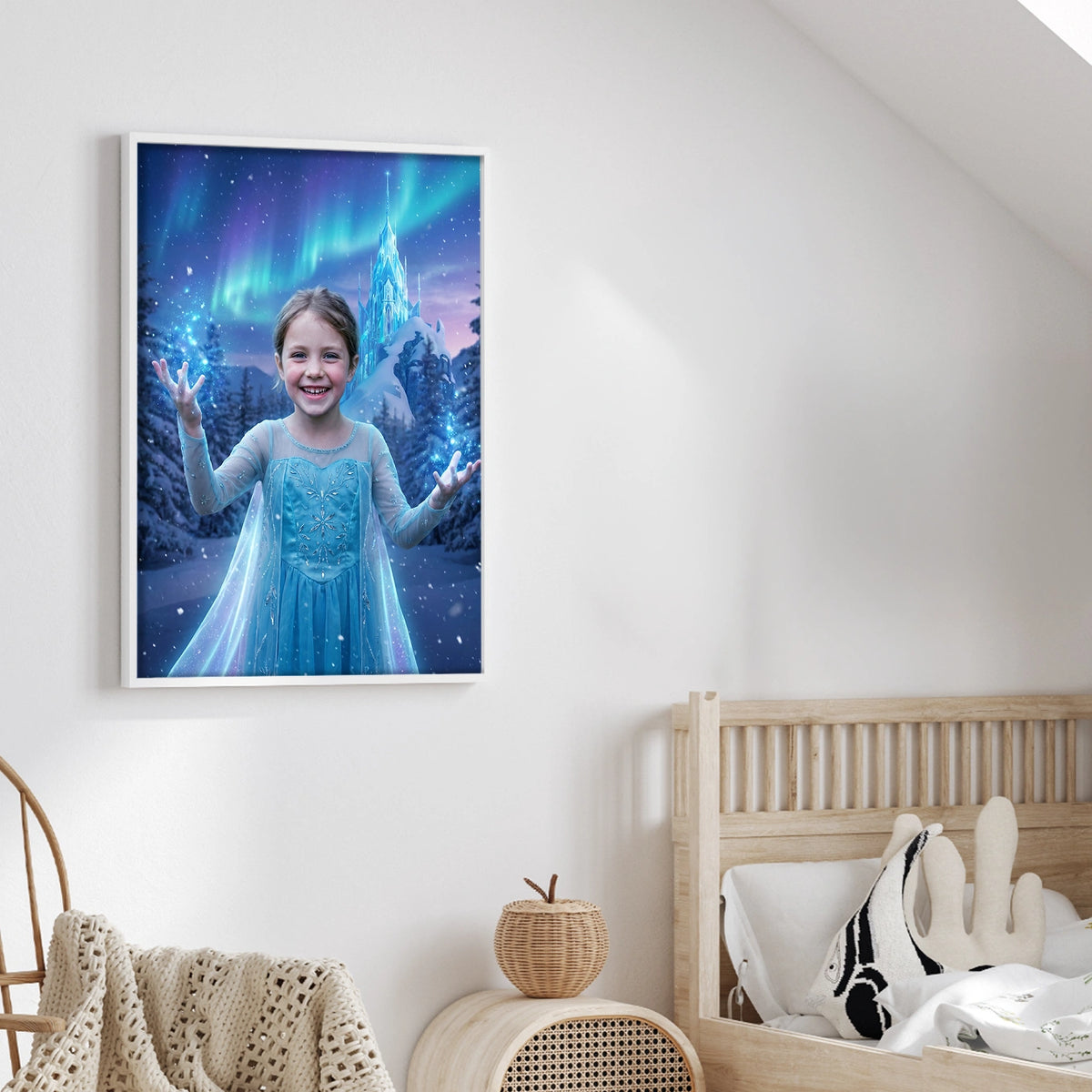 Personalisiertes Kinderposter "Eisprinzessin"