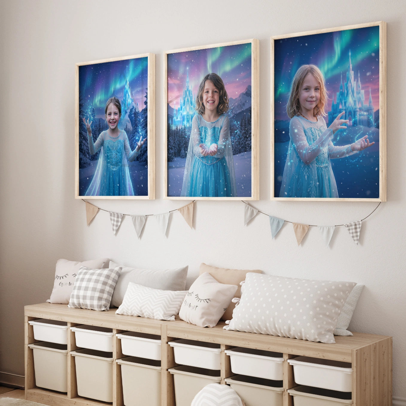 Personalisiertes Kinderposter "Eisprinzessin"