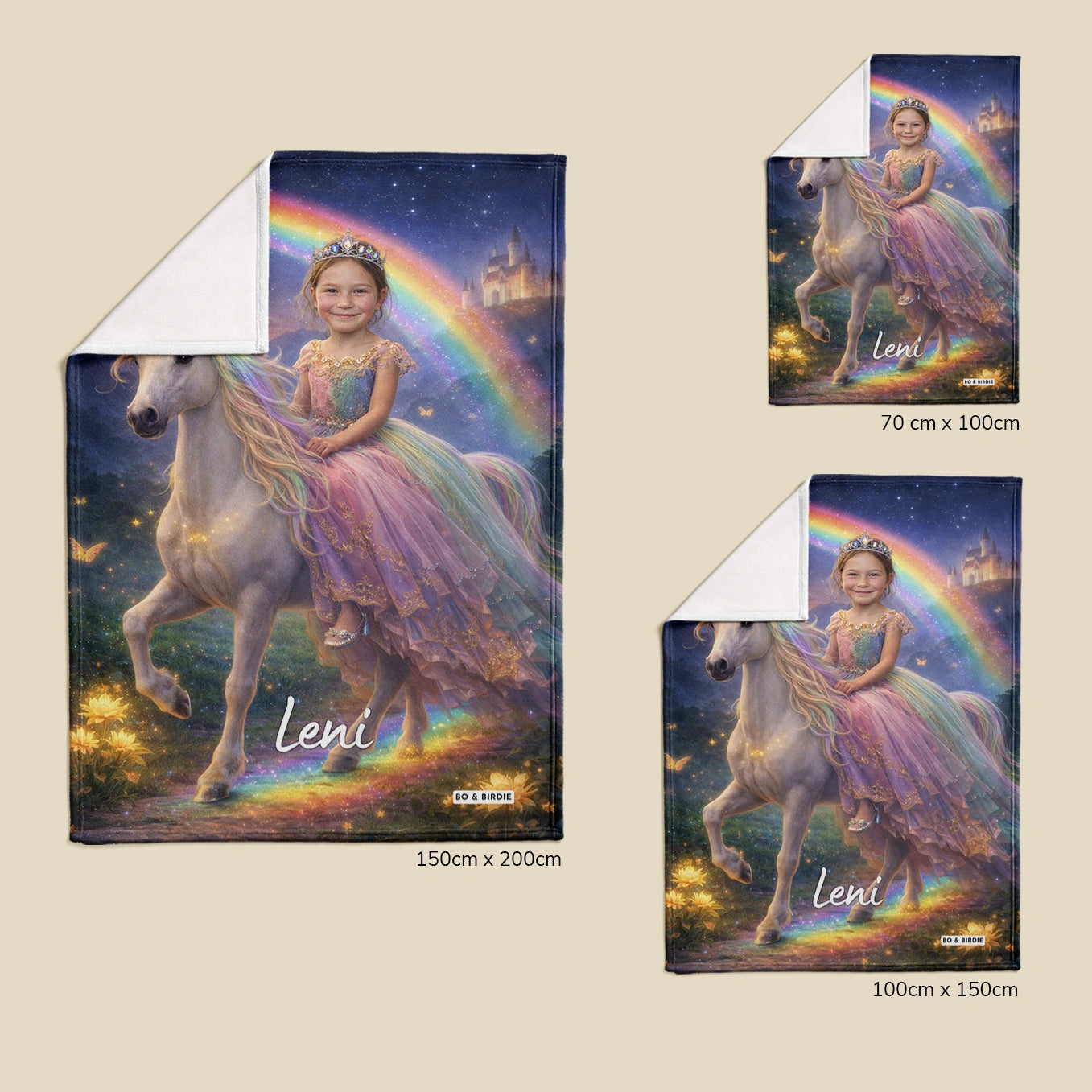 Personalisierte Decke "Prinzessin"