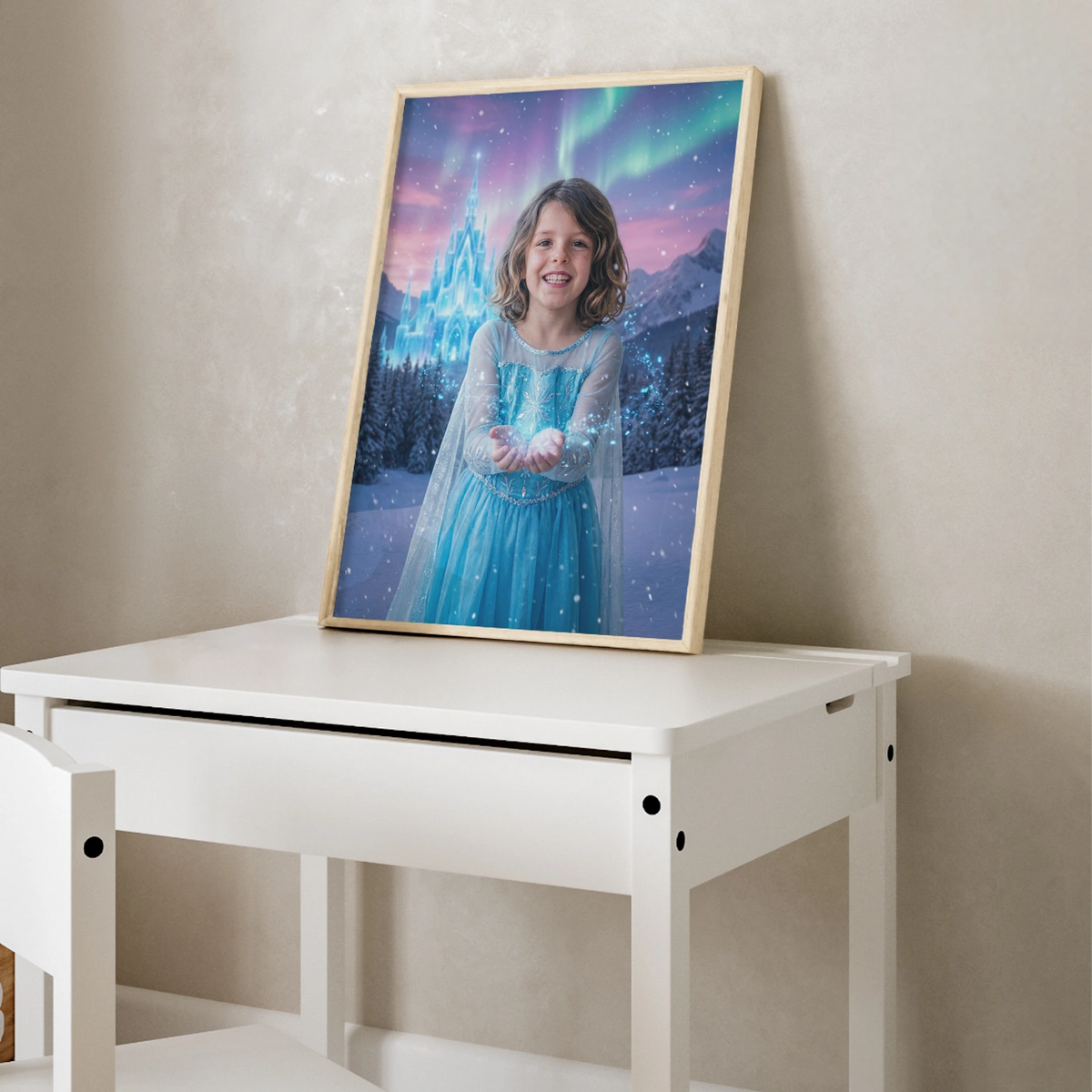 Personalisiertes Kinderposter "Eisprinzessin"