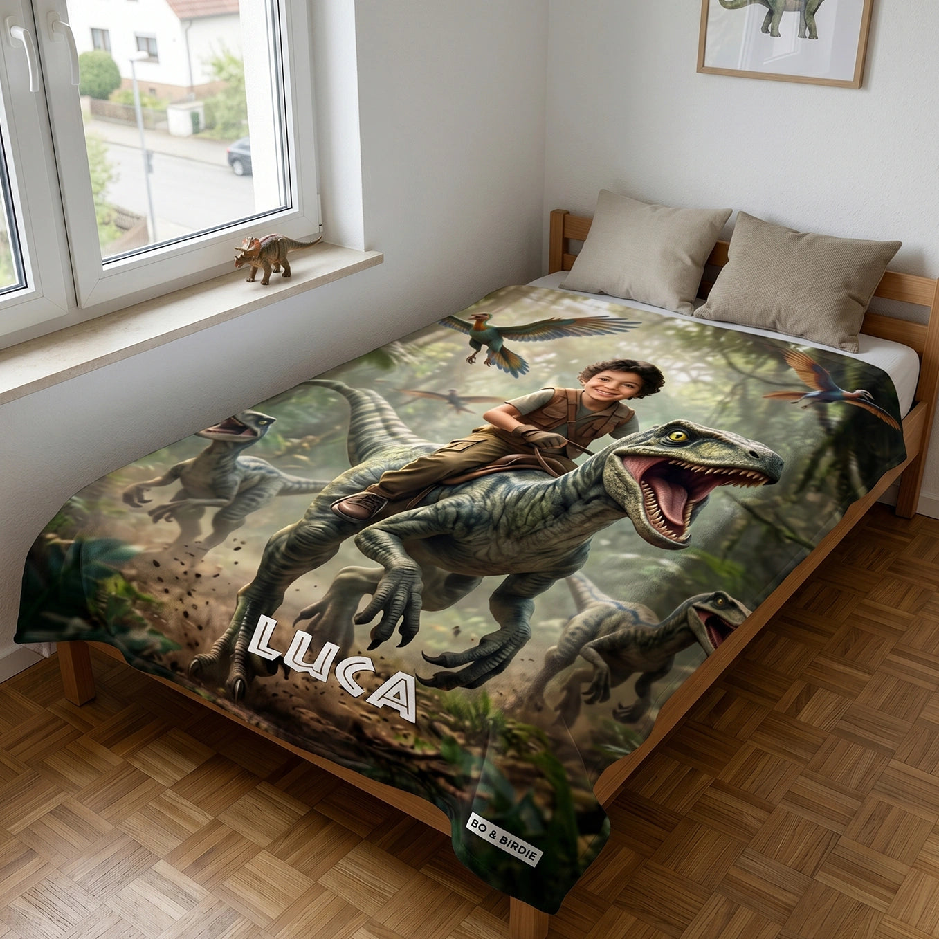 Personalisierte Decke "Dino"