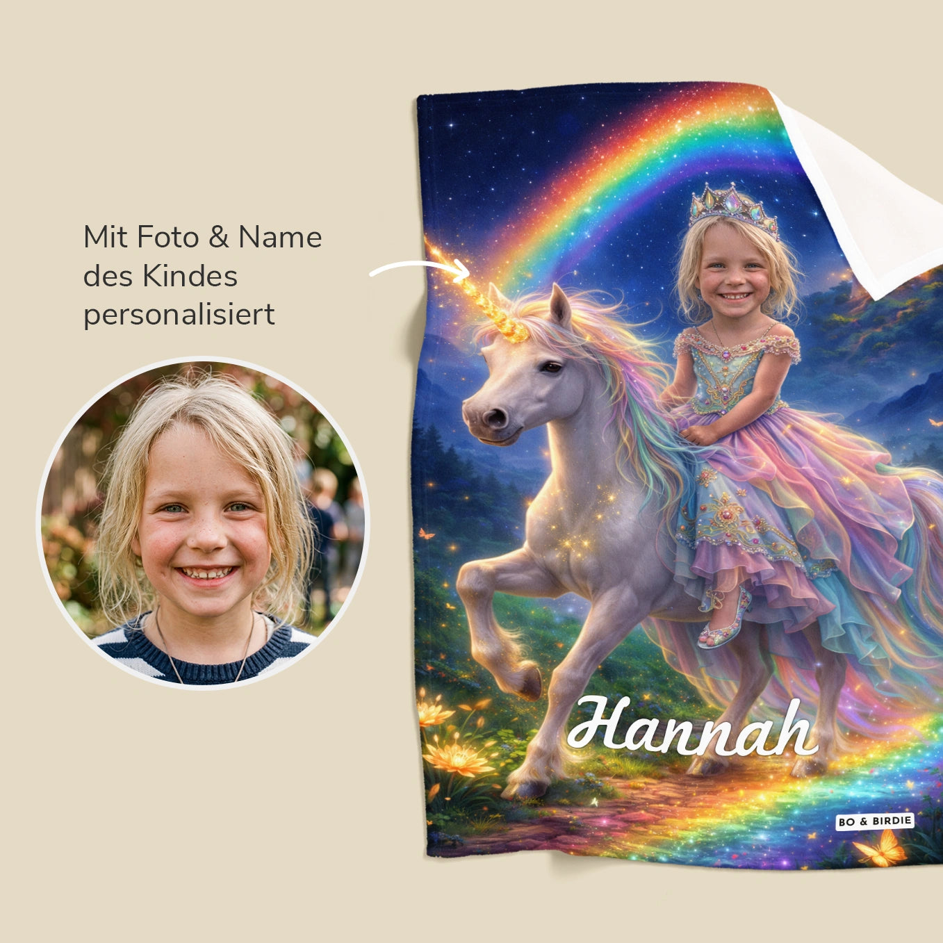 Personalisierte Decke "Prinzessin"