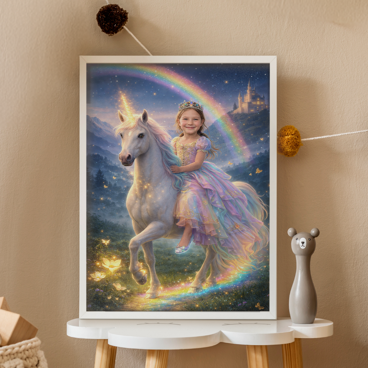 Personalisiertes Kinderposter "Prinzessin"