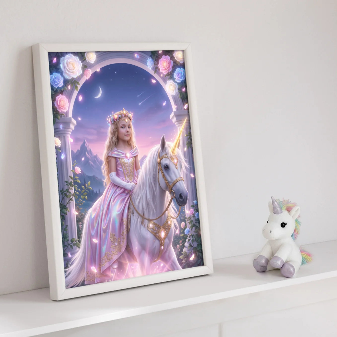 Personalisiertes Kinderposter "Einhorn Prinzessin"