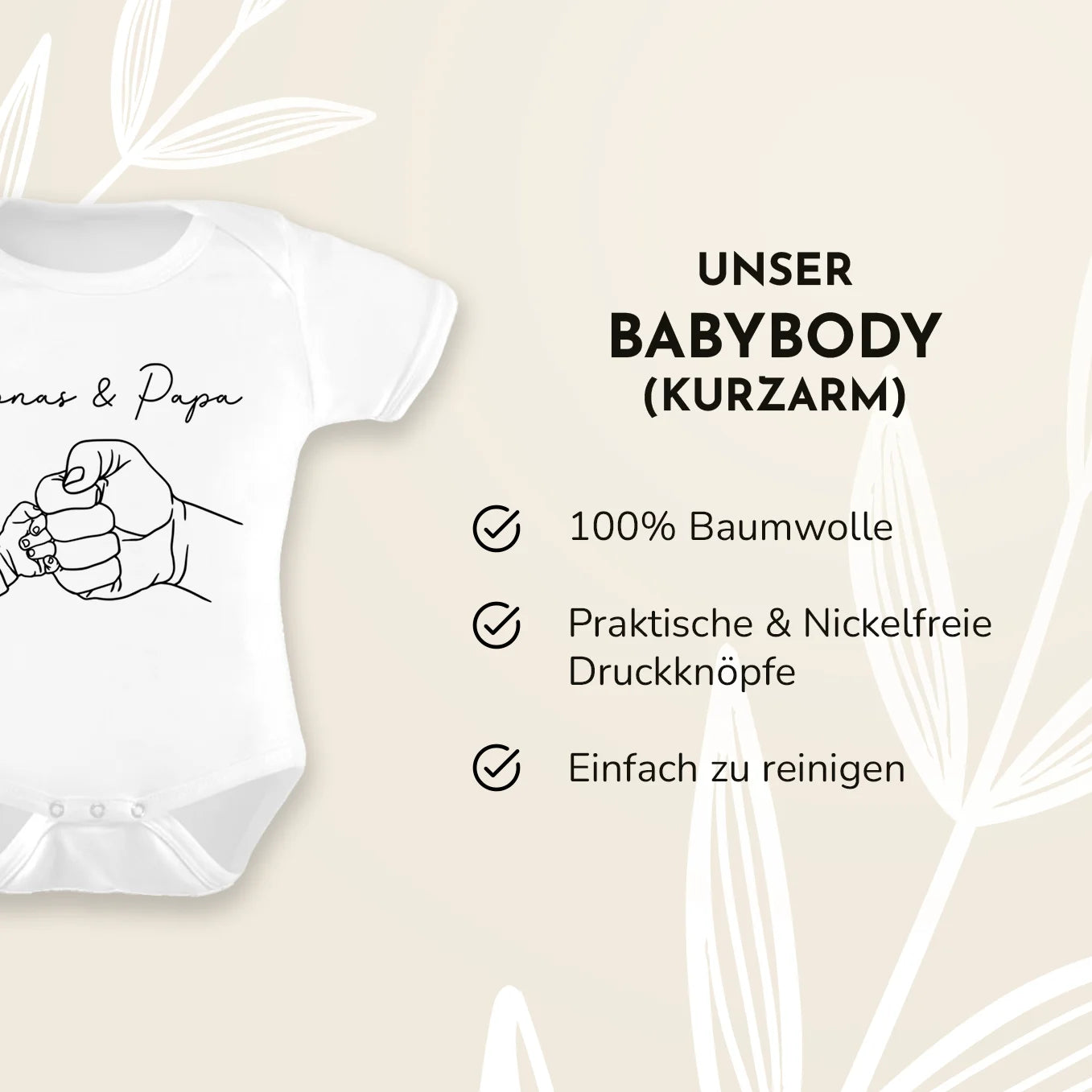 Personalisierter Partnerlook "Papa & Baby Team"