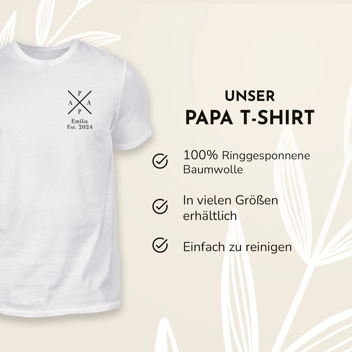 Personalisierter Partnerlook für Papa und Baby “Papa - MINI”