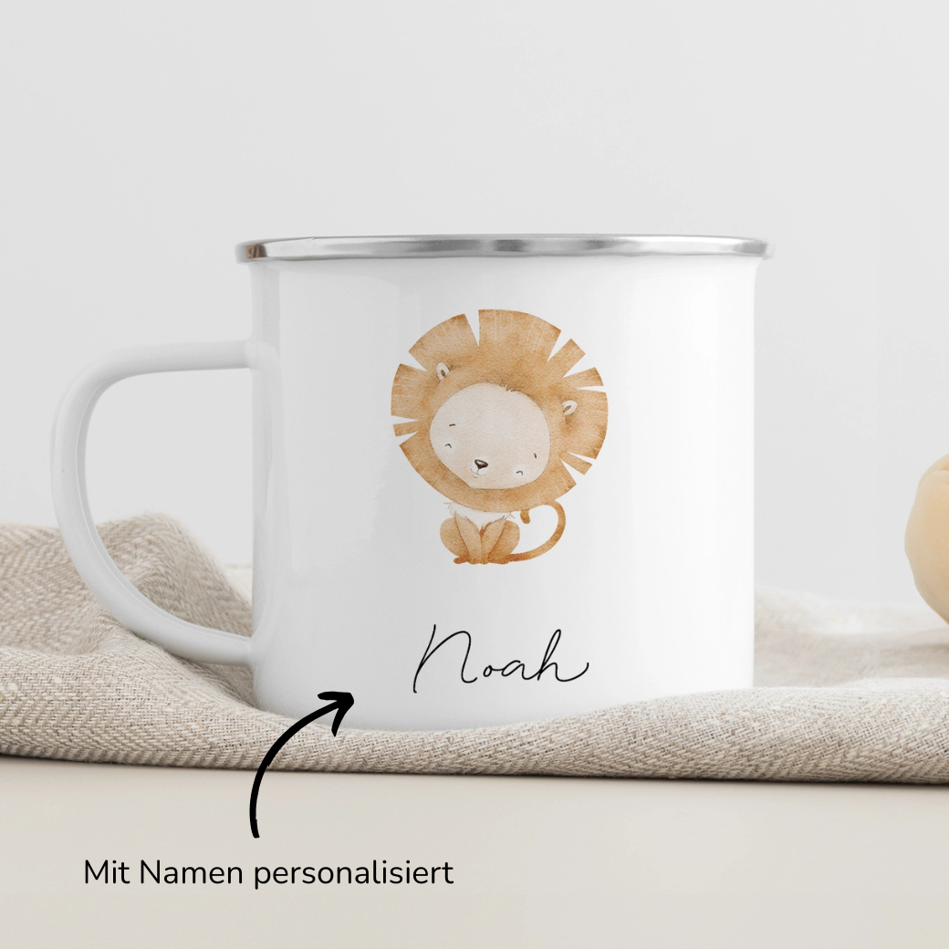 Personalisierte Kindertasse "Tiere"