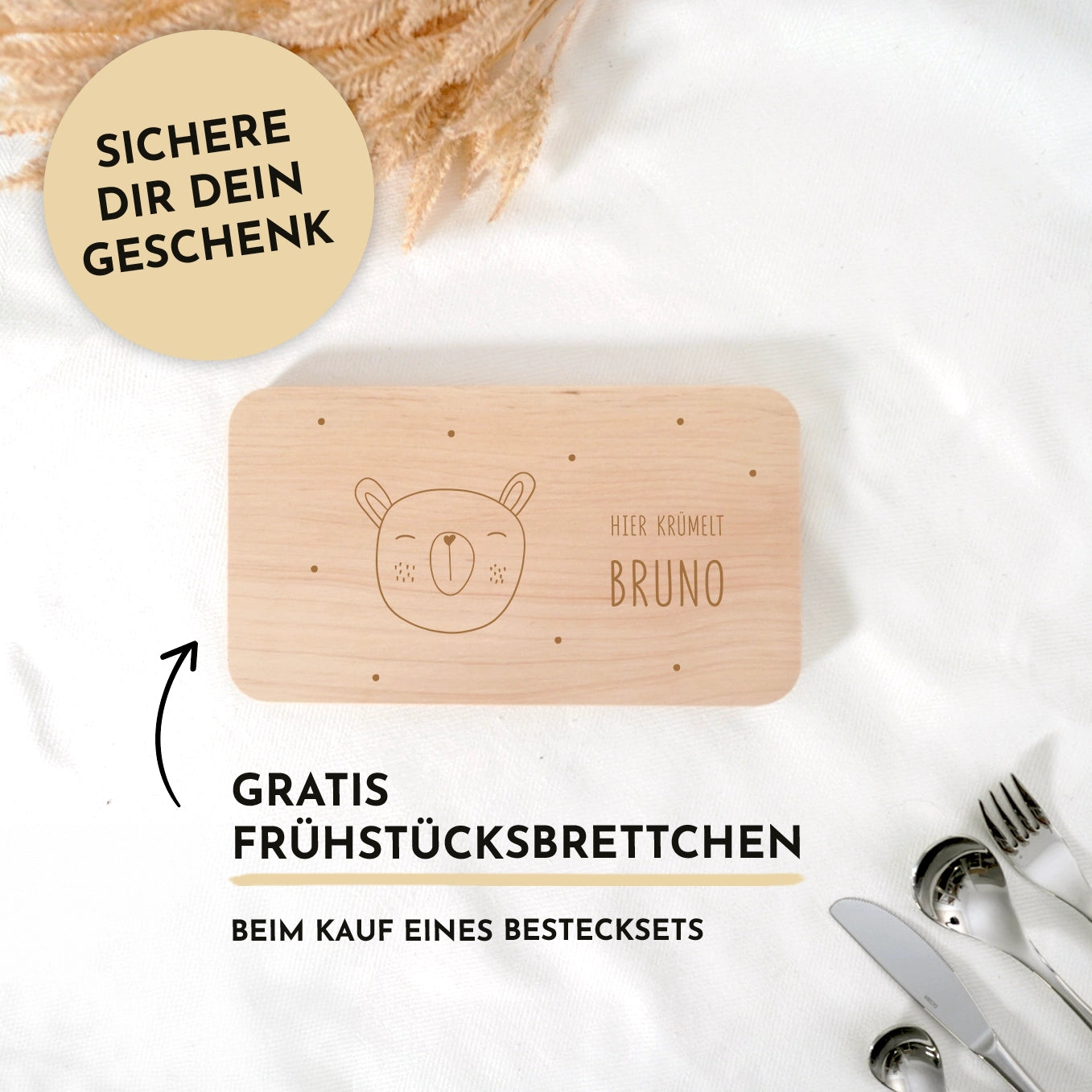 Personalisiertes Amefa Kinderbesteck "Fußball"