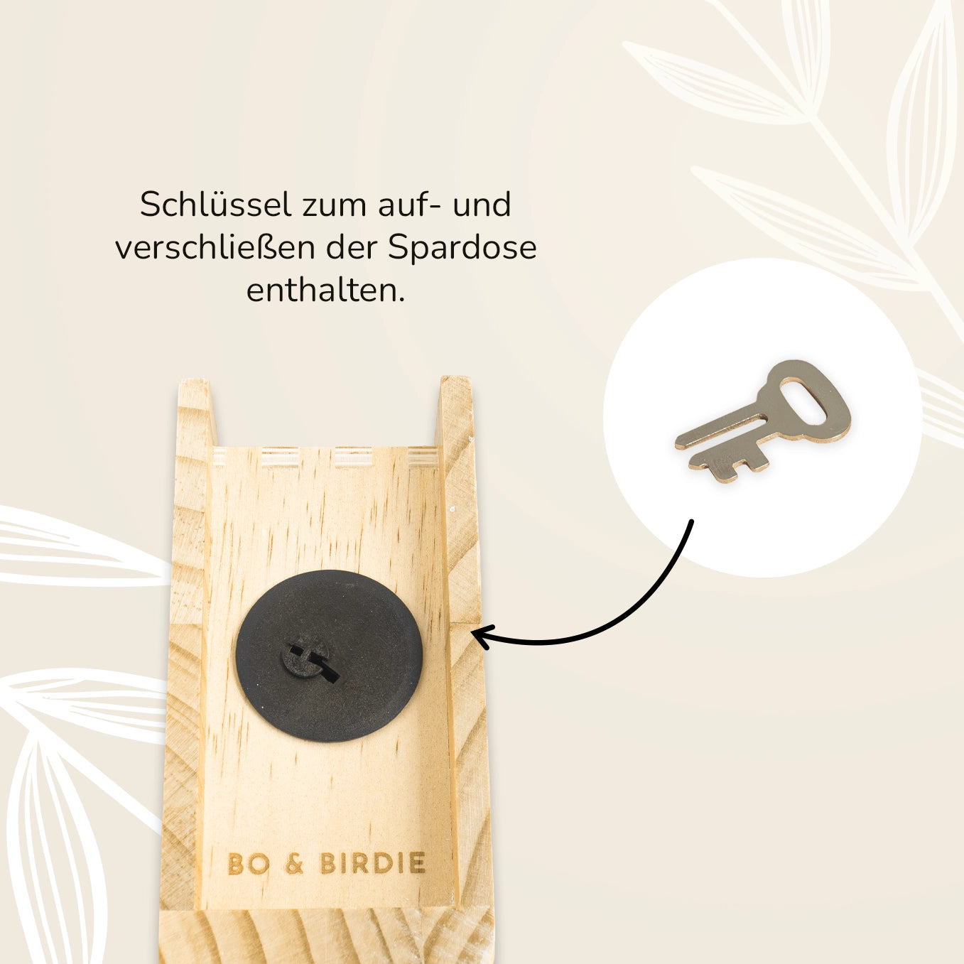 Personalisiertes Sparbuch "Taufe" Bo & Birdie