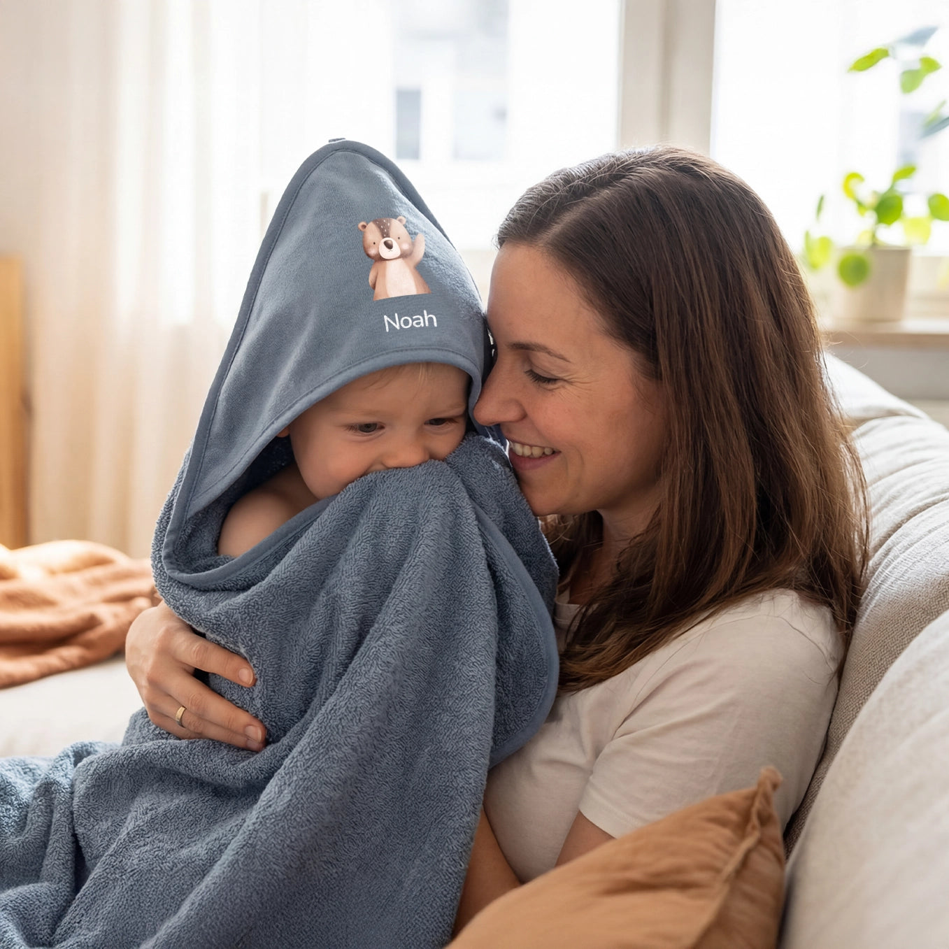 Personalisiertes Kapuzenhandtuch "Lieblingstier"