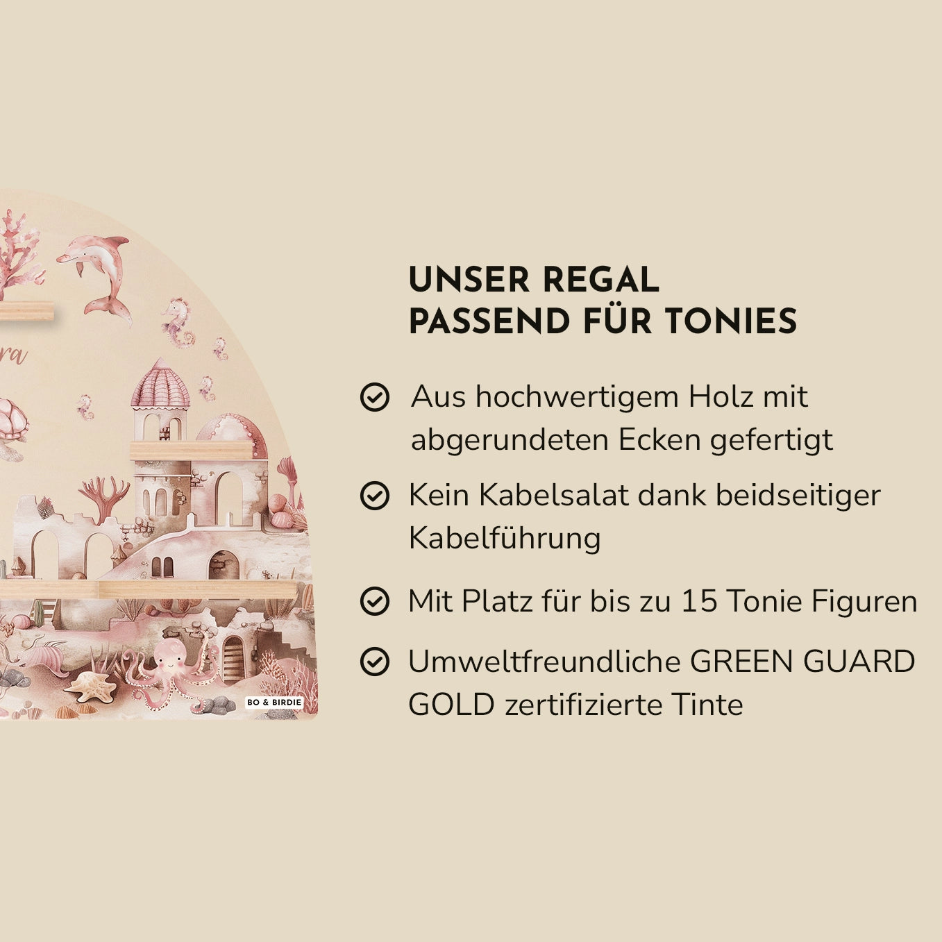 Personalisiertes Regal passend für Tonies "Meerjungfrau"