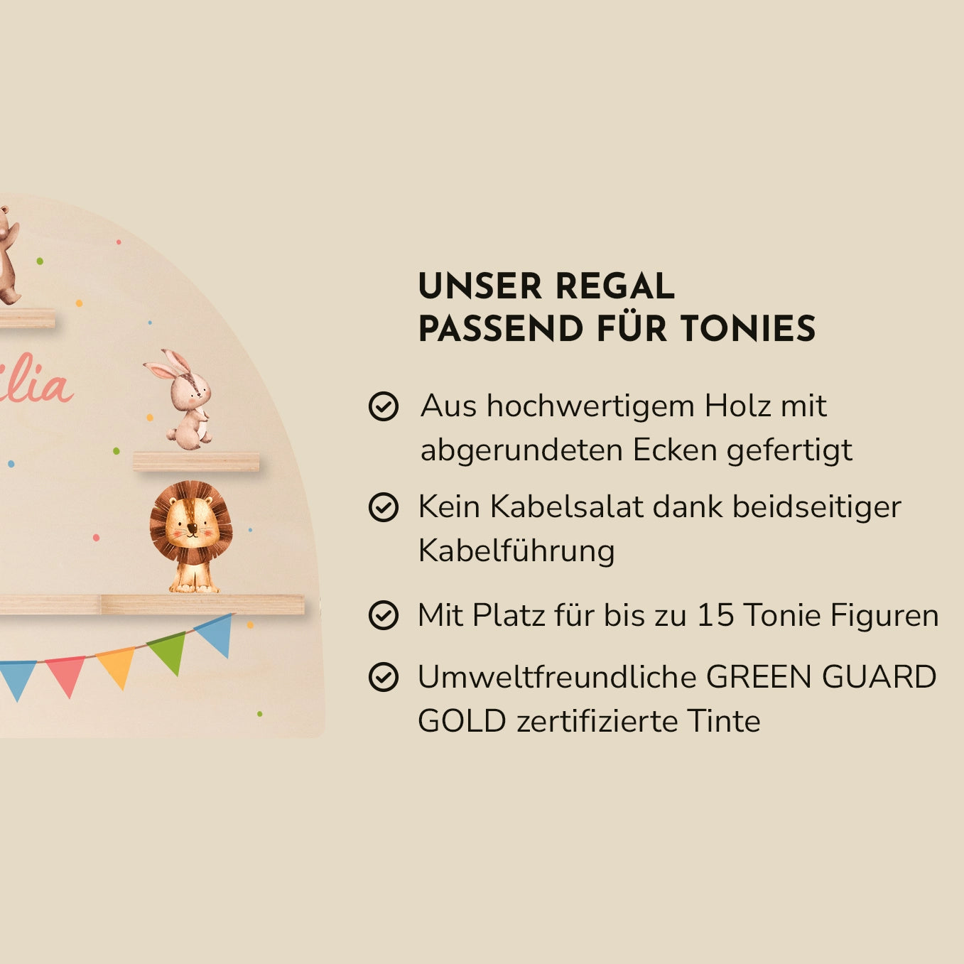 Personalisiertes Regal passend für Tonies "Konfetti"