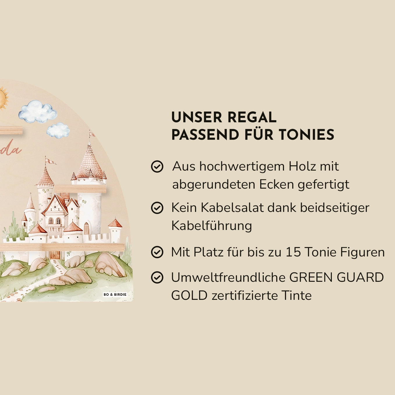 Personalisiertes Regal passend für Tonies "Prinzessin"
