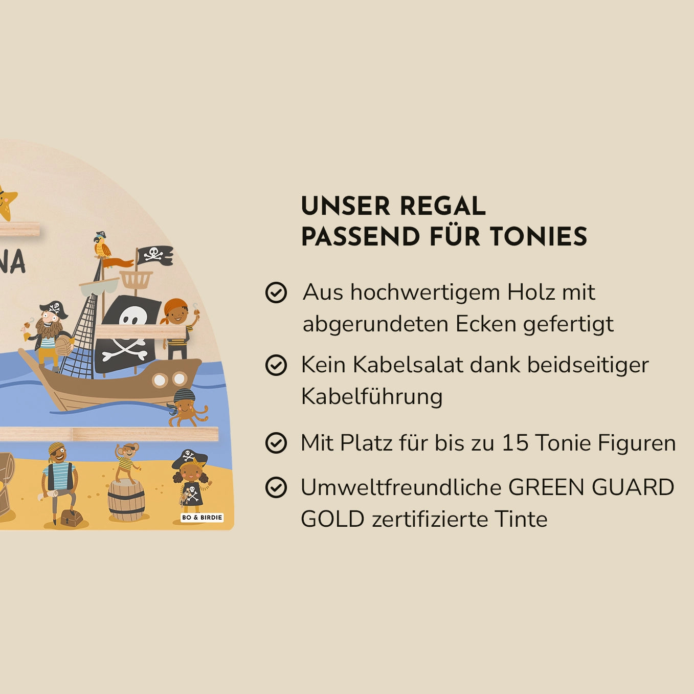 Personalisiertes Regal passend für Tonies "Piraten"