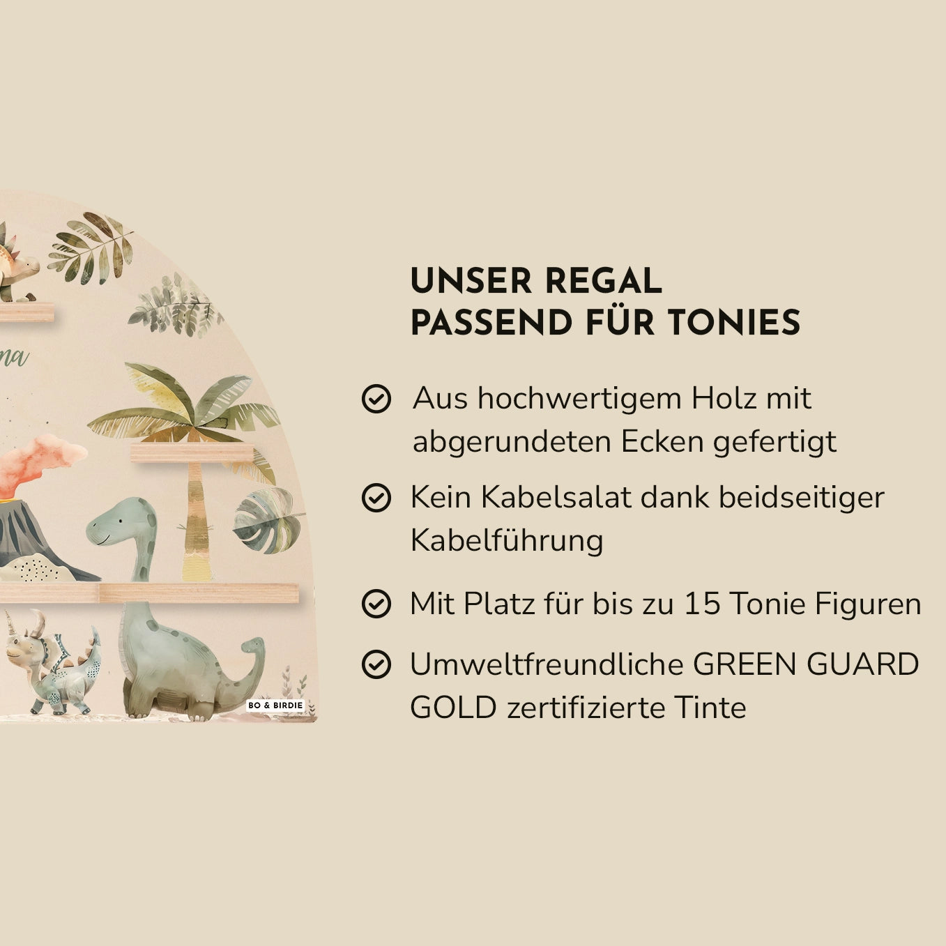 Personalisiertes Regal passend für Tonies "Dinosaurier"