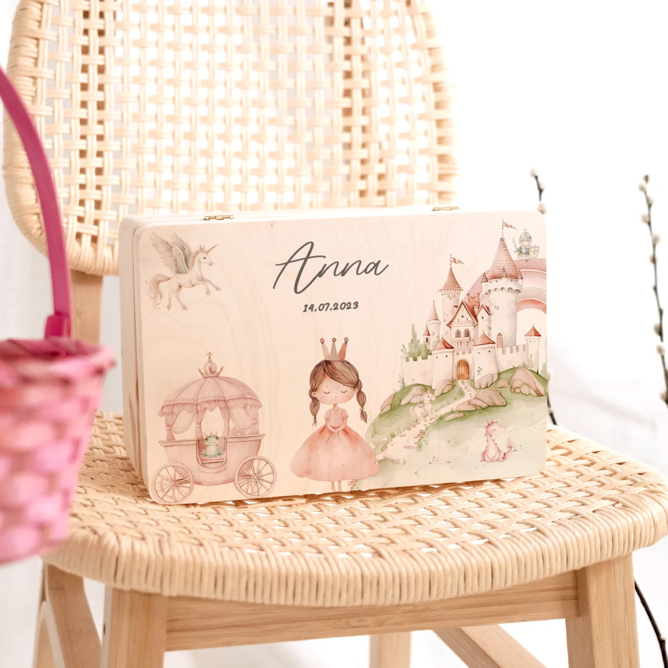 Personalisierte Erinnerungsbox "Prinzessin"