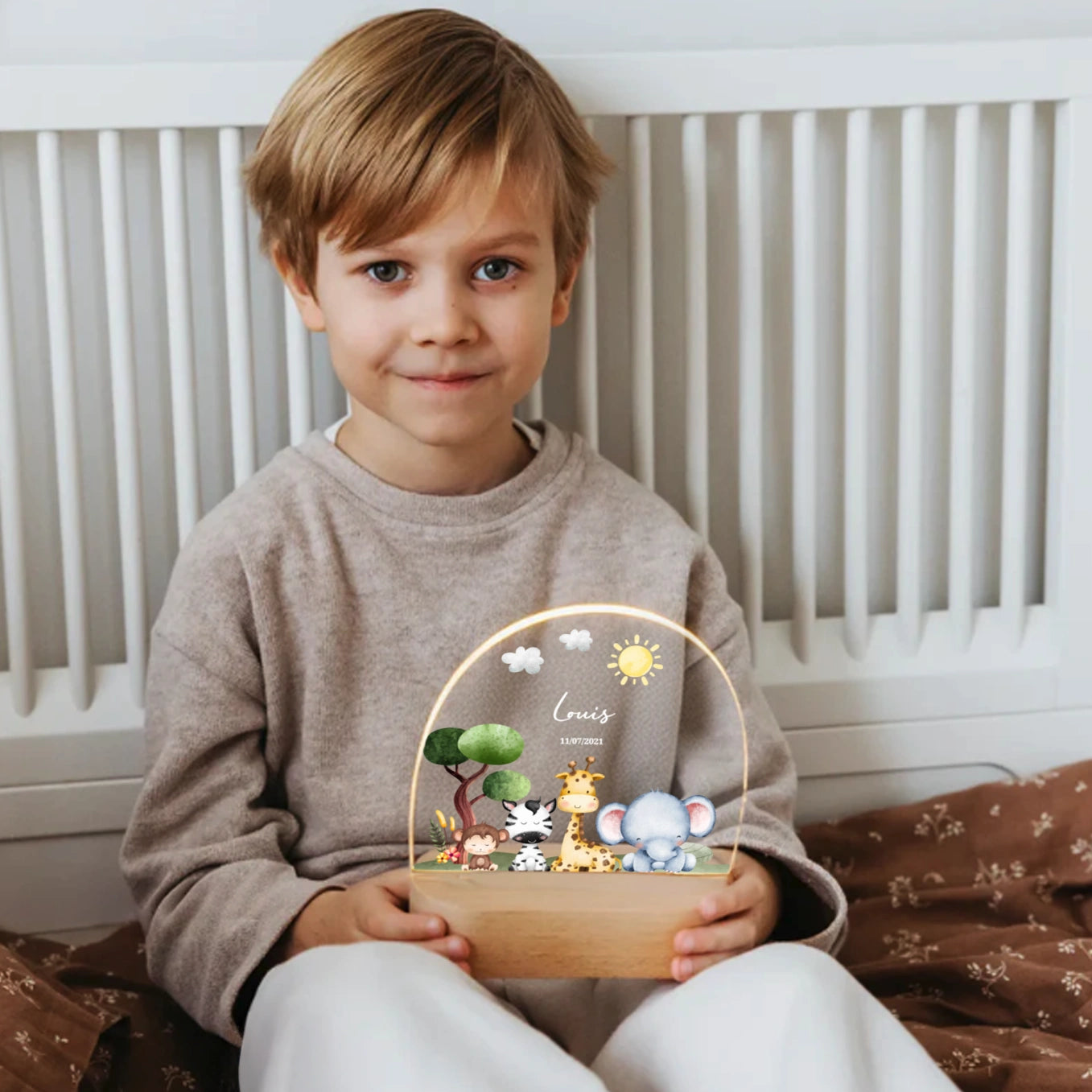 Personalisiertes Nachtlicht "Safari"