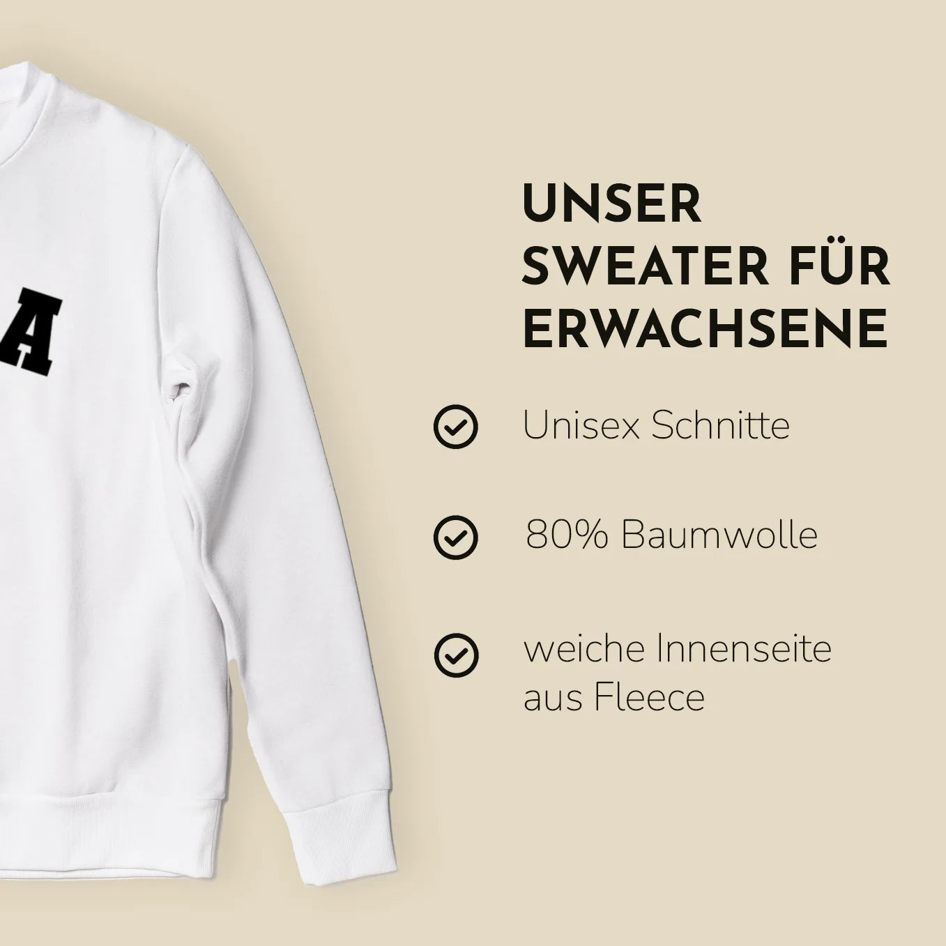 Personalisierter Erwachsenen Sweater “Papas / Mamas Mini” (2. Teil vom Partnerlook)