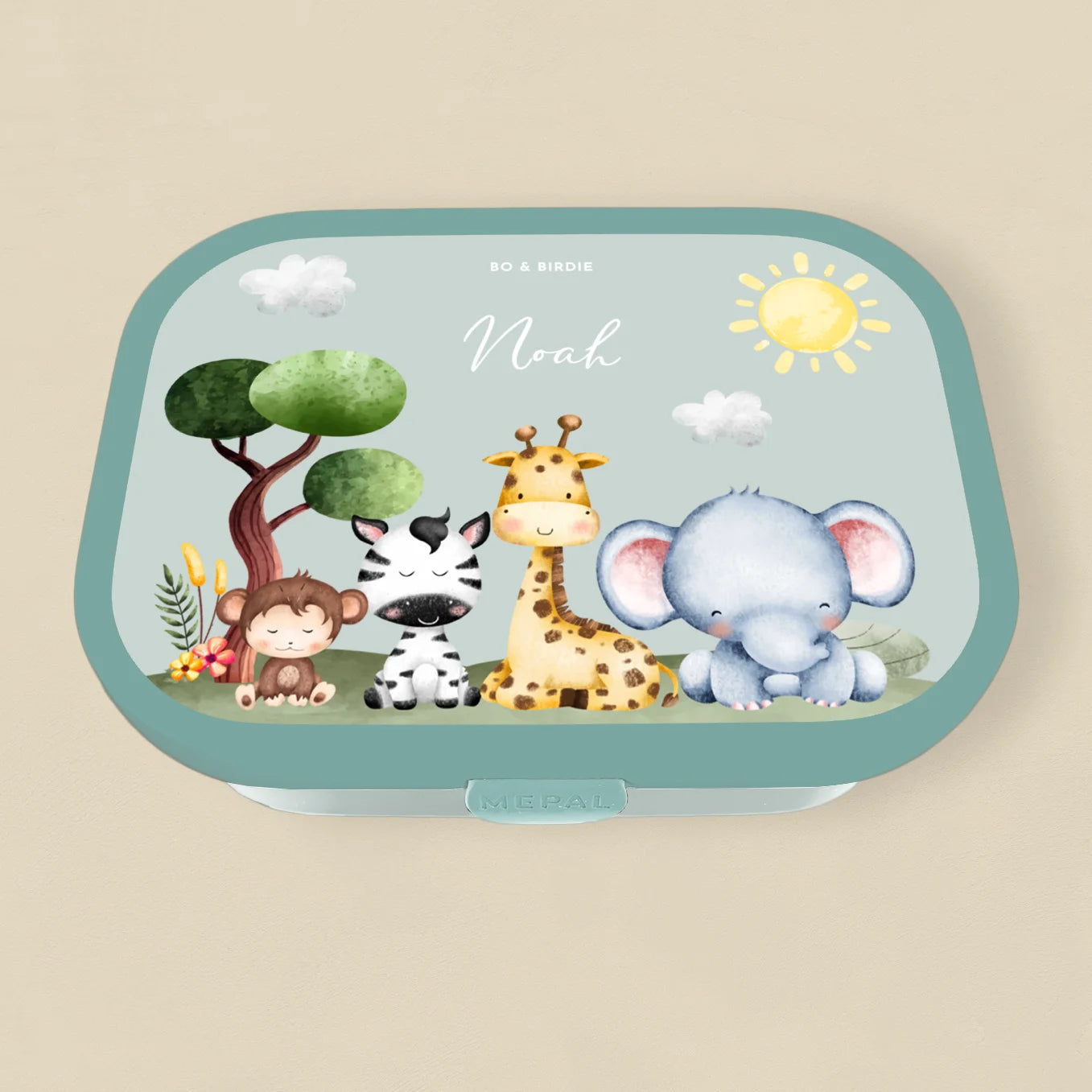 Personalisierte Mepal Brotdose "Mini Safari"