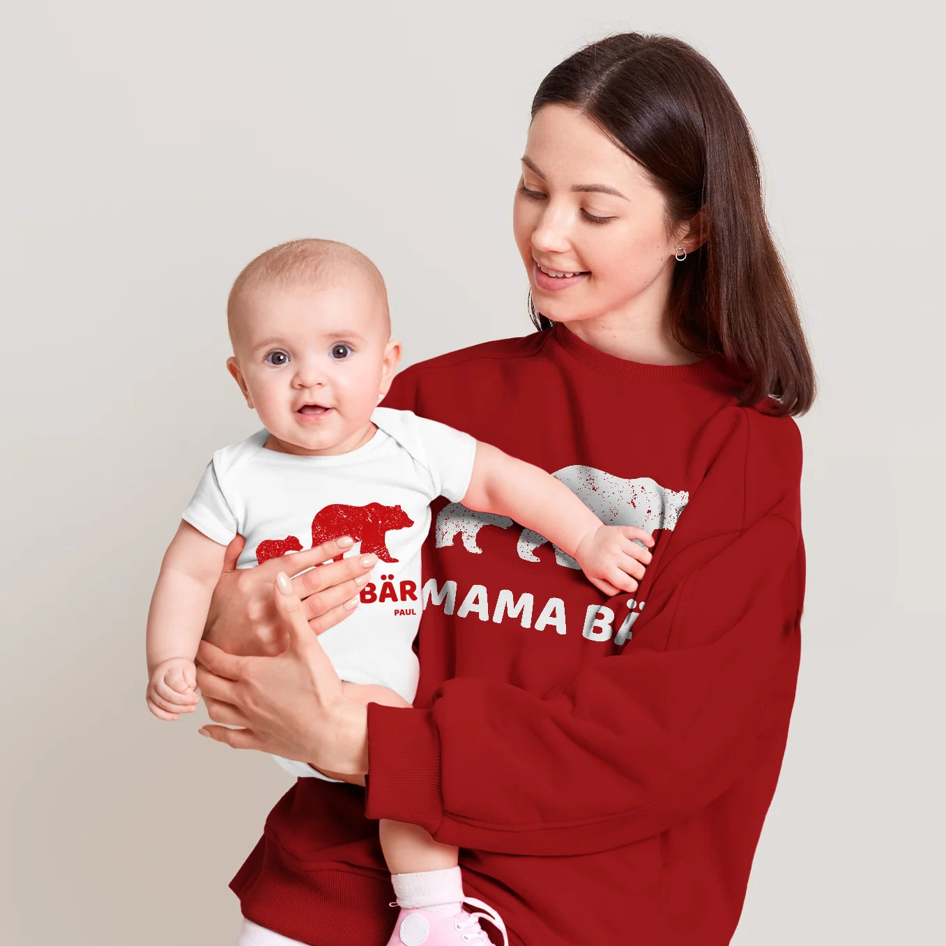 Personalisierter Partnerlook mit Mama "Baby Bär" - Babybody