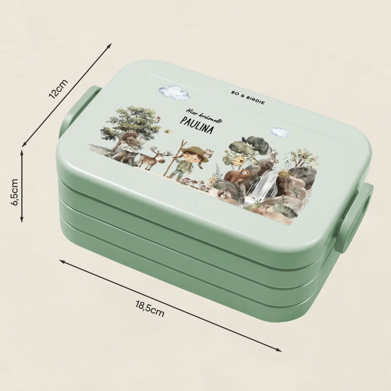 Personalisierte Mepal Bento Brotdose "Wildnis"