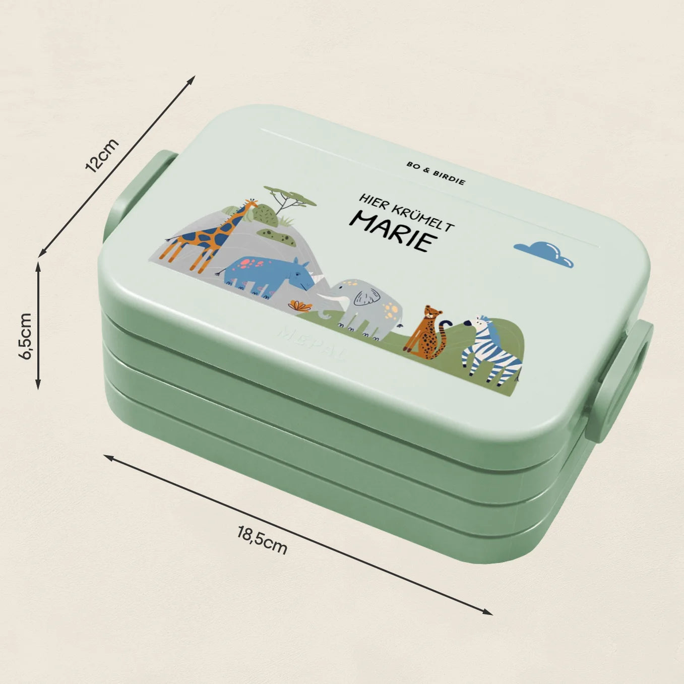 Personalisierte Mepal Bento Brotdose "Afrika"
