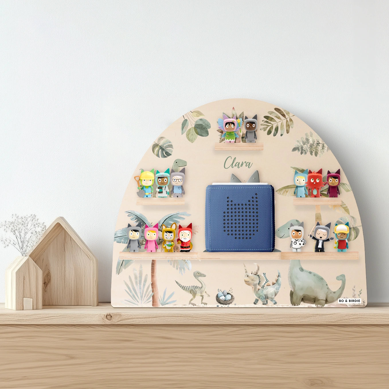 Personalisiertes Toniebox Regal "Dinosaurier"