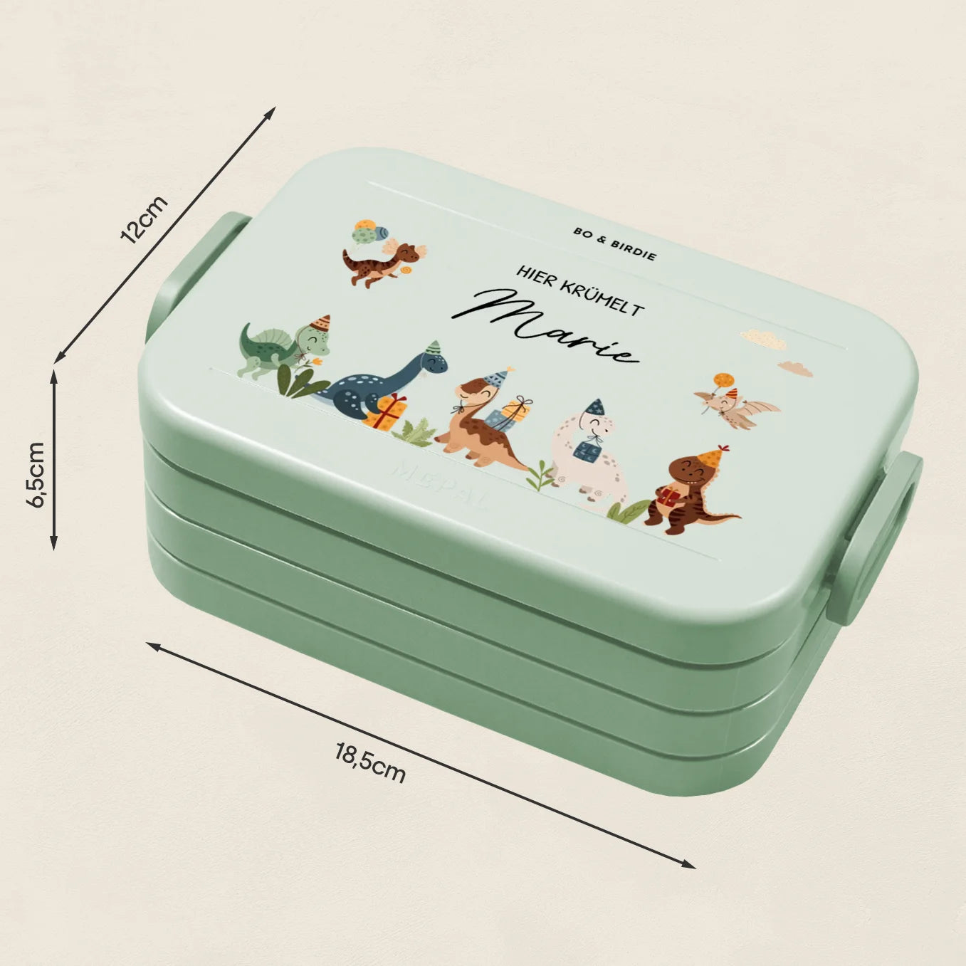 Personalisierte Mepal Bento Brotdose "Dino Party"