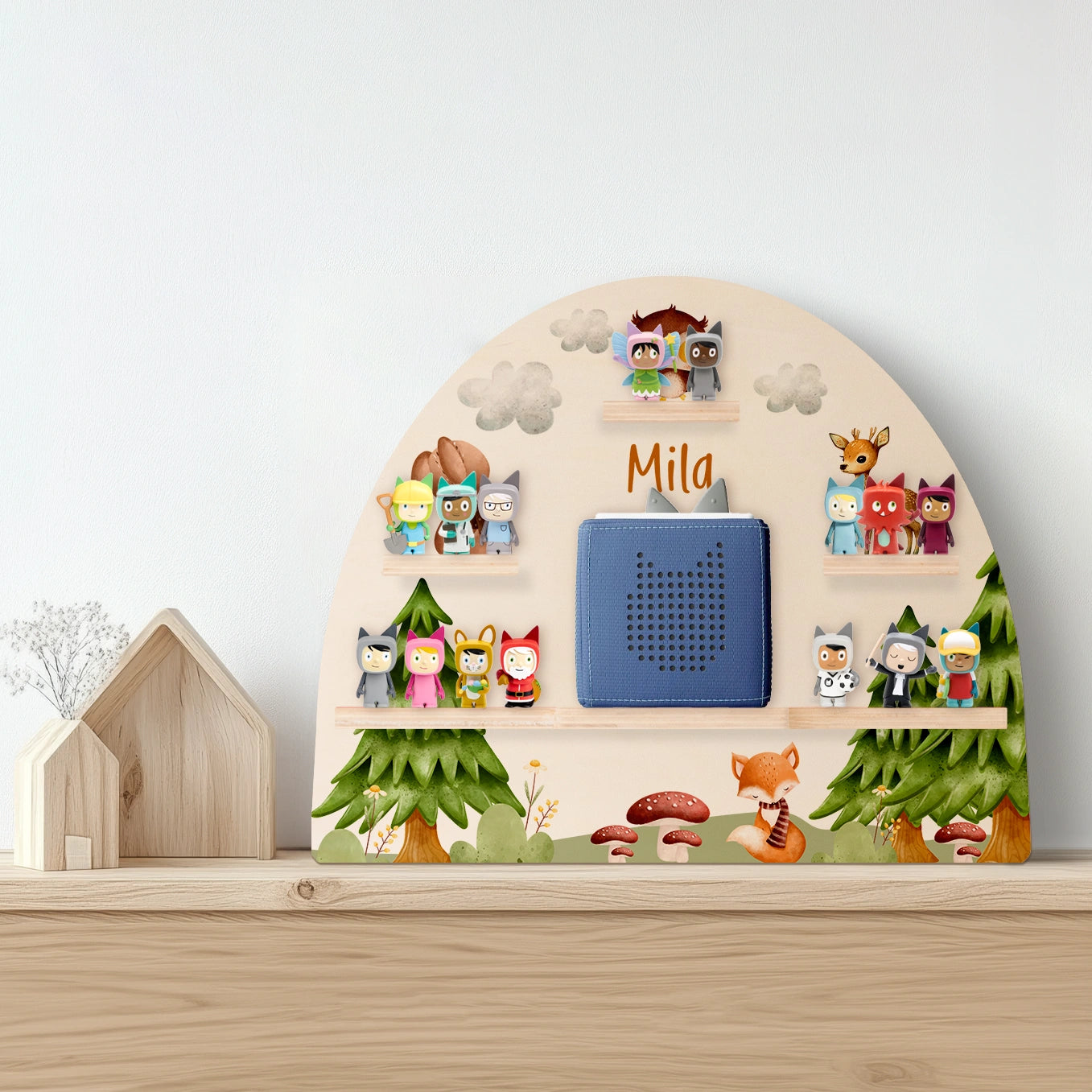 Personalisiertes Toniebox Regal "Waldtiere"