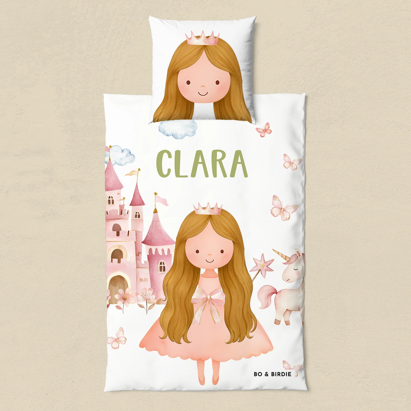 Personalisierte Kinder Bettwäsche "Wunschprinzessin"
