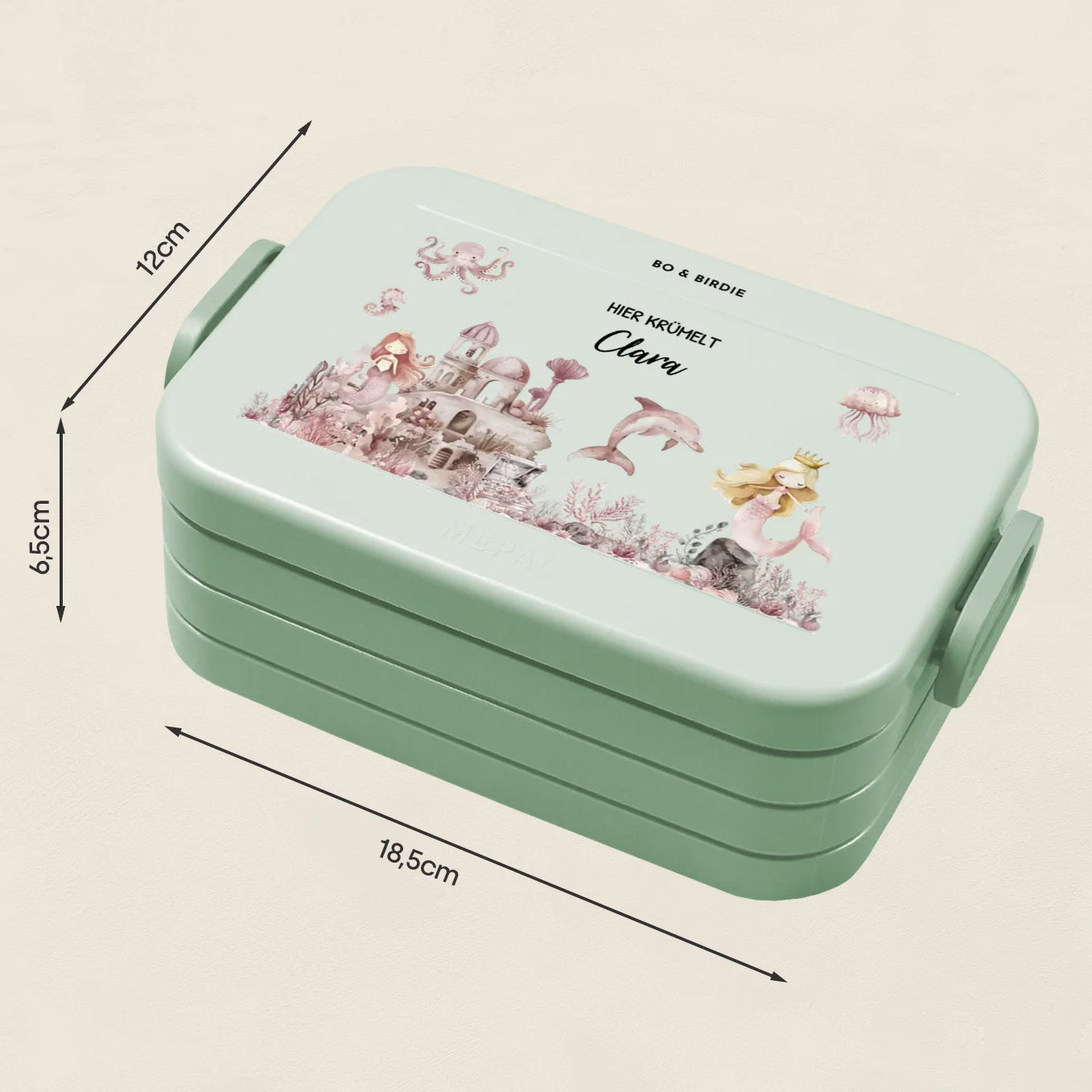 Personalisierte Mepal Bento Brotdose "Meerjungfrau"