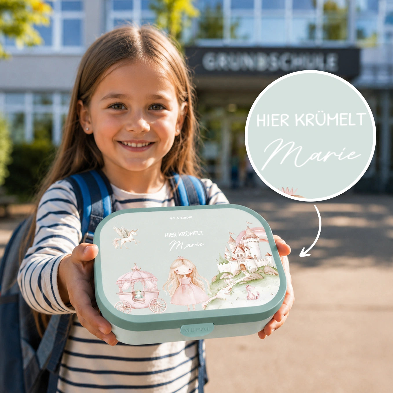Personalisierte Mepal Campus Brotdose "Prinzessin"