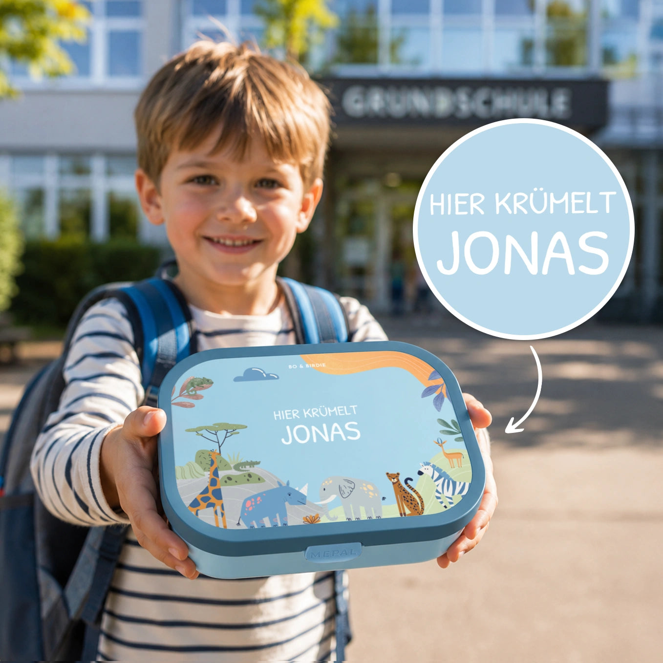 Personalisierte Mepal Campus Brotdose "Afrika"
