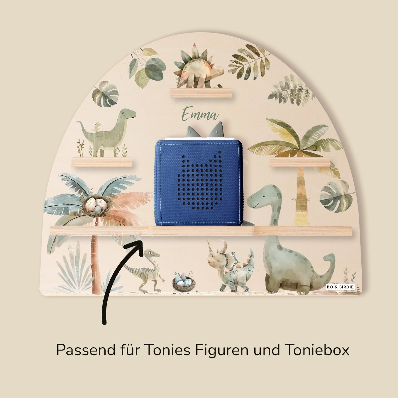 Personalisiertes Regal passend für Tonies "Dinosaurier"