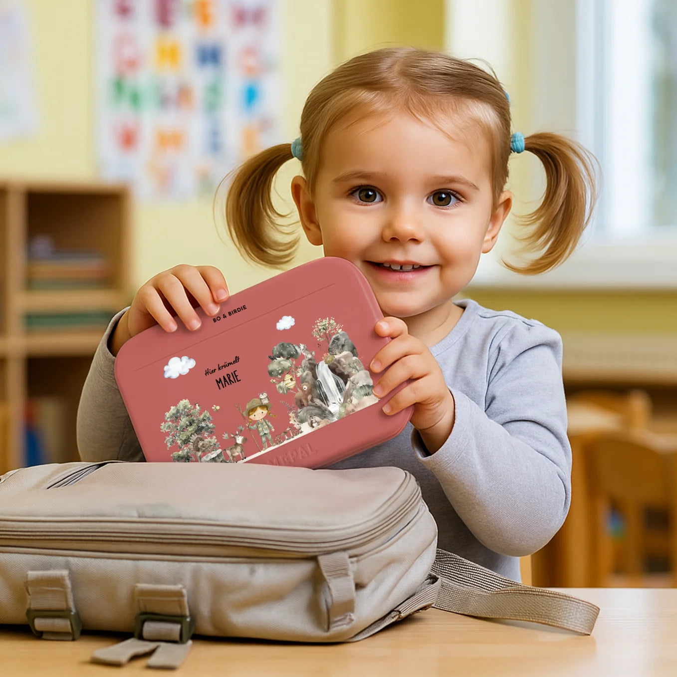 Personalisierte Mepal Bento Brotdose "Wildnis"