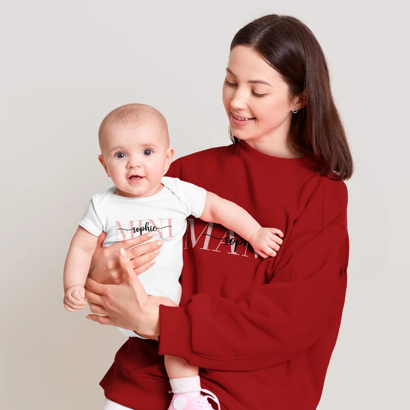 Personalisierter Erwachsenen Sweater "Mama / Papa" 2. Teil vom Partnerlook Bo & Birdie