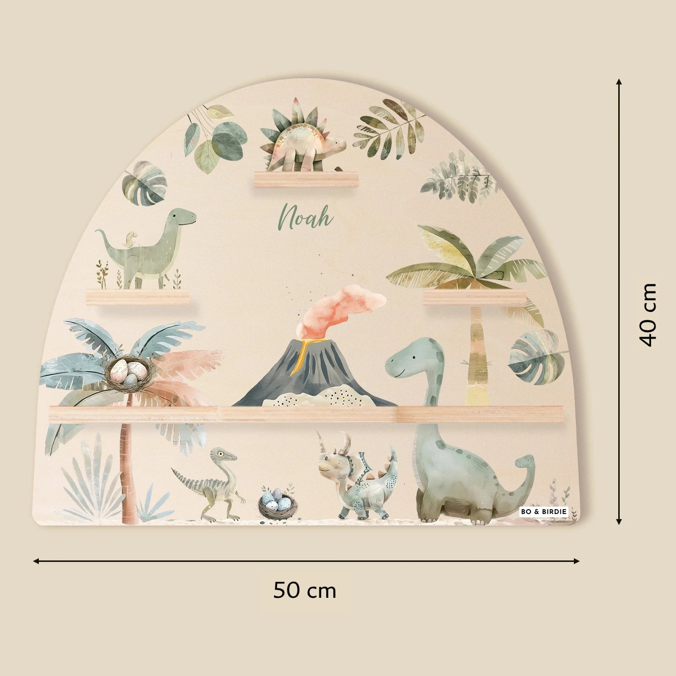 Personalisiertes Toniebox Regal "Dinosaurier"