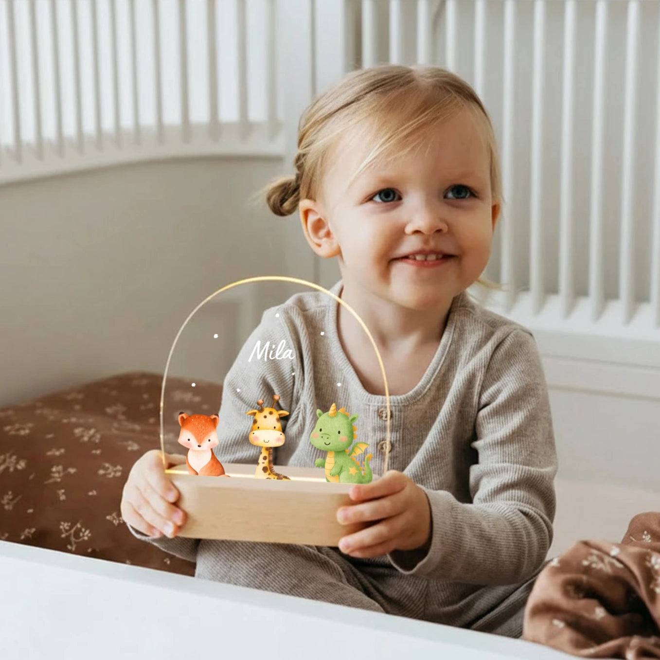 Personalisiertes Nachtlicht "Lieblingstier"