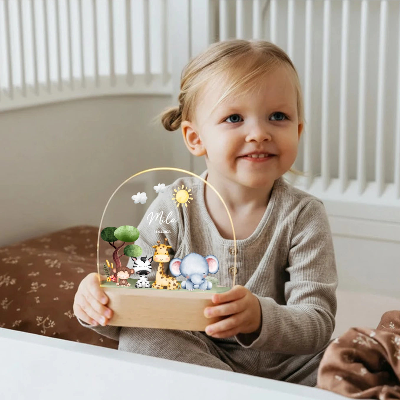 Personalisiertes Nachtlicht "Safari"