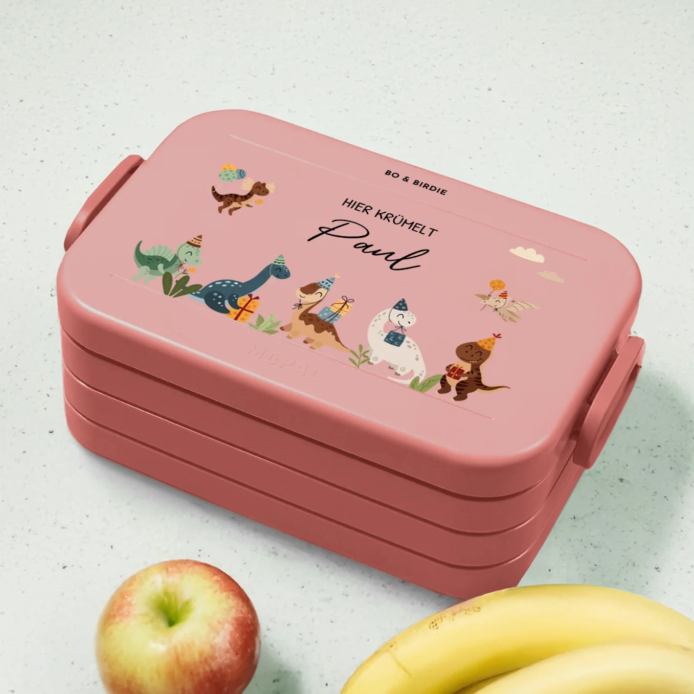 Personalisierte Mepal Bento Brotdose "Dino Party"
